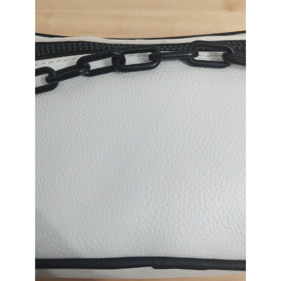 Like Dreams Women's Mini Camera Crossbody Bag White Black Trim - Picture 11 of 11